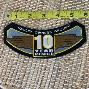 Harley Davidson 10 Year Member Patch Embroidered Harley Owners Group (New)